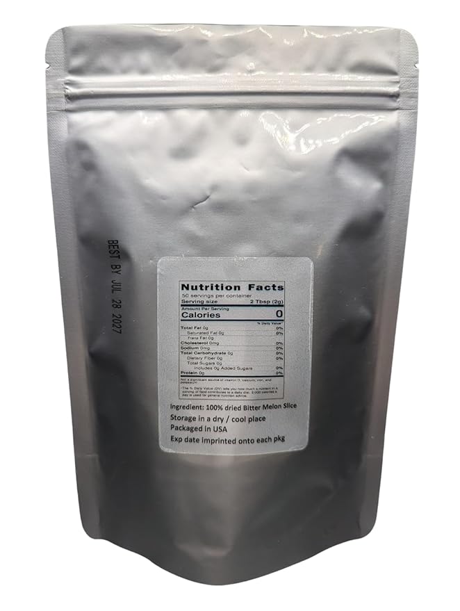 Bitter Melon - Momordica charantia/Dried Slice 100% from Nature (16 oz (1.0 lbs))