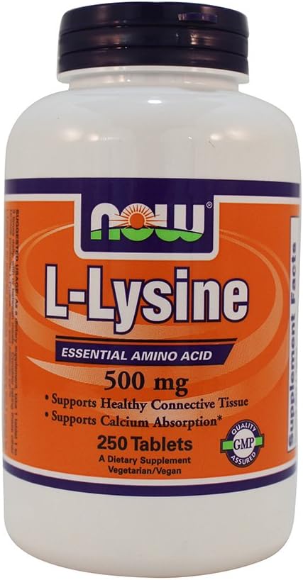 NOW Foods: Lysine Essential Amino Acid 500mg 250 tabs (3 Pack)