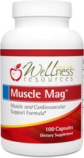 Muscle Mag - Highly Absorbable Magnesium Formula for Muscle Heath - with Magnesium Malate &amp Glycinate (100 Capsules)