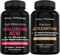Vital Vitamins Pure Hyaluronic Acid 60 ct + Astaxanthin 60 ct