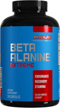 ProLab Nutrition Beta Alanine Extreme with Carnosyn 3200mg High Potency Boosts Workout Endurance &amp Delays Fatigue (240 Caps)