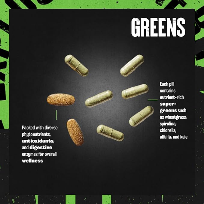 Animal Nitro 44 Packs Essential Amino Acids and BCAA Greens 30 Count Chlorophyll Antioxidant Immune Support