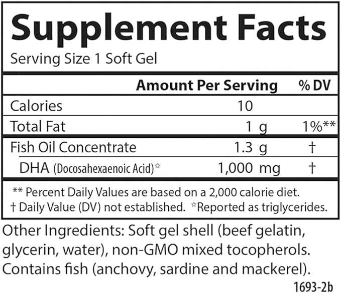 Carlson Laboratories Elite DHA Gems 120 Count
