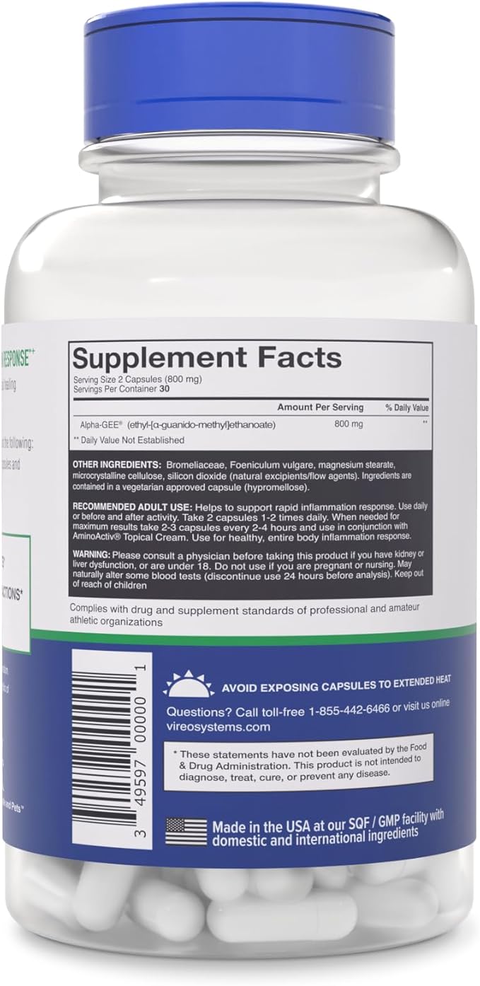 – Fast Holistic Support for Pain &amp Inflammation Caused by Activity/Exercise (60 Capsules)