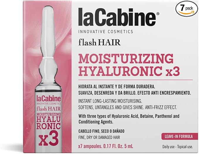 La Cabine Flash Hair Moisturizing Hyaluronic 7 Ampoules of 5 ml