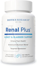 Biotics Research Renal Plus – Botanical Glandular and Nutritional Support for Optimal Renal Function. Kidney Health &amp Supports Urological Function –Ulva ursi Buchu Leaf Echinacea Cranberry–180
