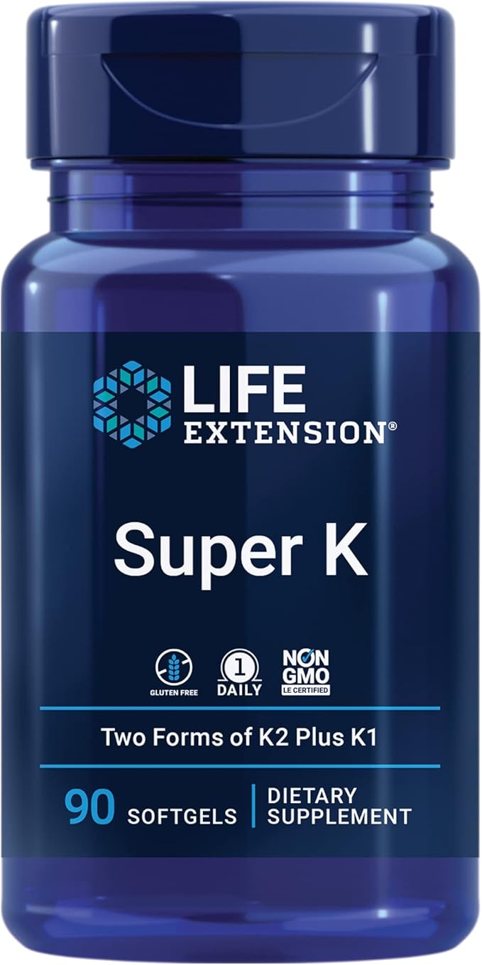 Life Extension Macuguard Eye Health Supplement with Lutein Meso-Zeaxanthin Saffron &amp Astaxanthin - 60 Count and Super K Vitamin K1 K2 MK-7 MK-4 Vitamin C - 90 Softgels