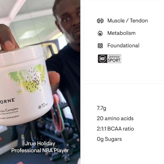 THORNE - Performance Essentials Bundle: Creatine &amp Amino Power Pack - Muscular Support Energy Boost and Cognitive Function - NSF Certified - 30 to 90 Servings