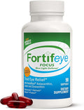 Fortifeye Focus Eye Care Supplement 90 Softgel Capsules - Triple Carotenoid Including Astaxanthin Lutein and Zeaxanthin Supplements Eye Vitamins Supports Eyes Fatigue and Blue Light Protection