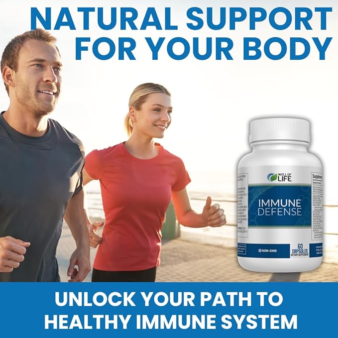 Immune Defense 600mg | 60 Veg Capsules. Enhance Immune Health with a Potent Blend of Graviola Leaf Raspberry Fruit Green Tea Turmeric Garlic. Boost Your Well-Being Naturally.
