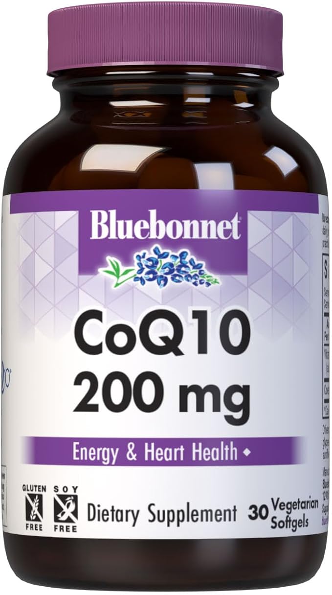 Bluebonnet CoQ-10 Vegetarian Softgels 200 mg 60 Count