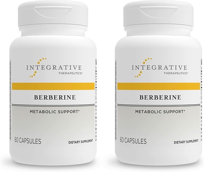 Integrative Therapeutics Berberine - Supports Metabolic Health &amp Cellular Energy Metabolism - Practitioner-Trusted Quality - Dairy-Free &amp Gluten-Free - 120 Capsules (120 Servings)