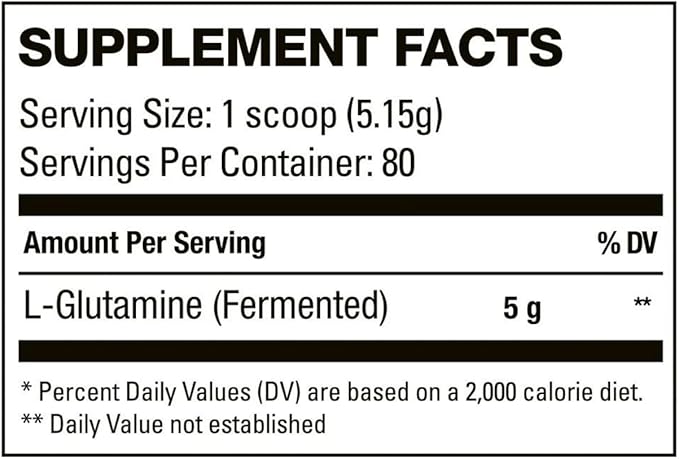 HD MUSCLE GlutaHD Glutamine Supplement | 100% Vegan &amp Fermented L-Glutamine | for Intestinal &amp Immune Health &amp Muscle Recovery | 80 Servings