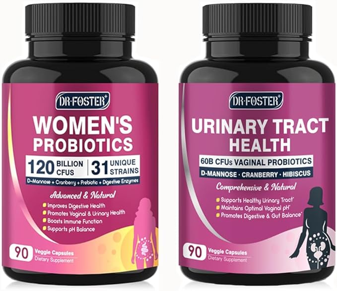 DRFOSTER Urinary Tract Health Probiotics for Women Digestive Health