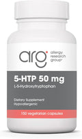 Allergy Research Group 5-HTP 50mg Supplement - Serotonin for Men &amp Women Sleep Support L-5-Hydroxytryptophan Pure Vegetarian Capsules - 150 Count