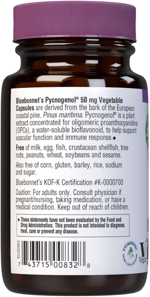 BLUEBONNET NUTRITION PYCNOGENOL 50 mg
