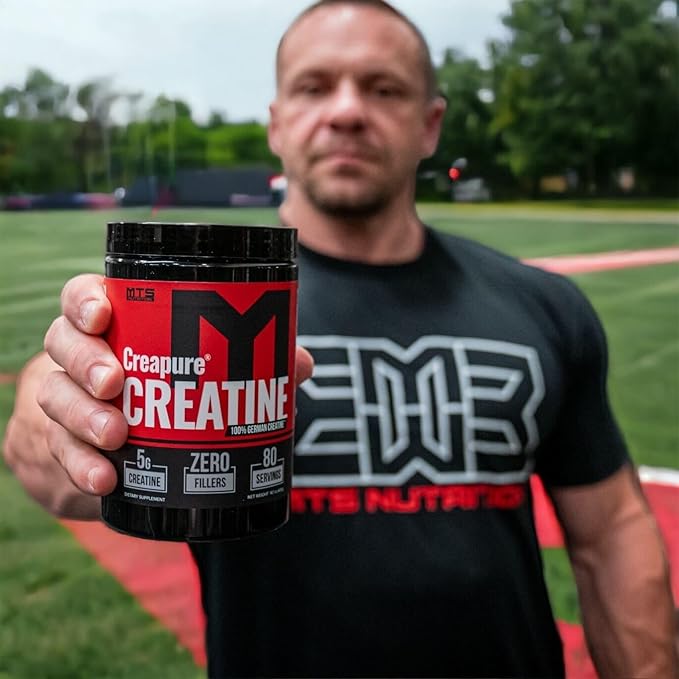 MTS Nutrition Creapure Creatine Powder - Muscle Growth &amp Recovery Supplement - 80 Servings Unflavored
