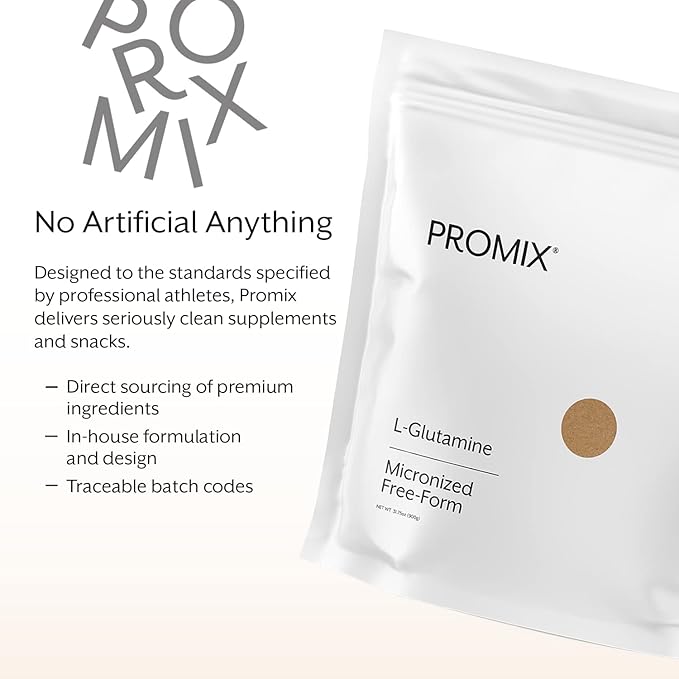 ProMix Nutrition L-Glutamine - Pure Micronized Free Form - Unflavored 180 Servings