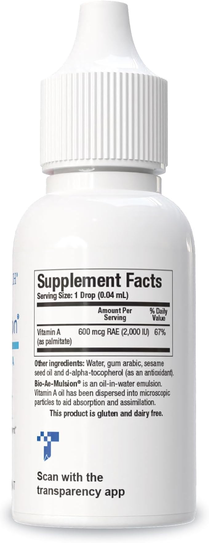 Biotics Research Bio Ae Mulsion IU Emulsified Vitamin A for Greater Uptake &amp Utilization Concentrated Form Promotes Immune Response Aids in Visual Acuity Supports Cardiovascular 1 Fluid Ounces