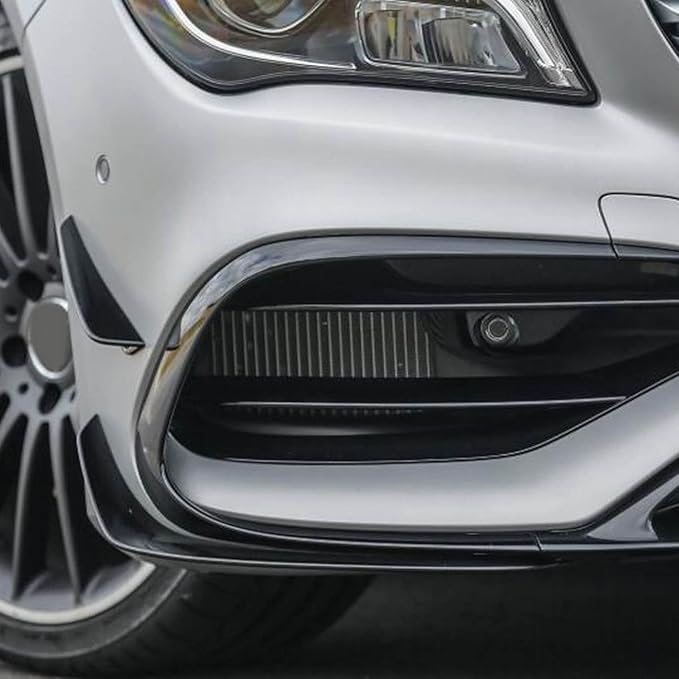 4X Car Front Lower Bumper Side Spaoiler for - CLA- W117 C117 CLA45 CLA200 CLA220