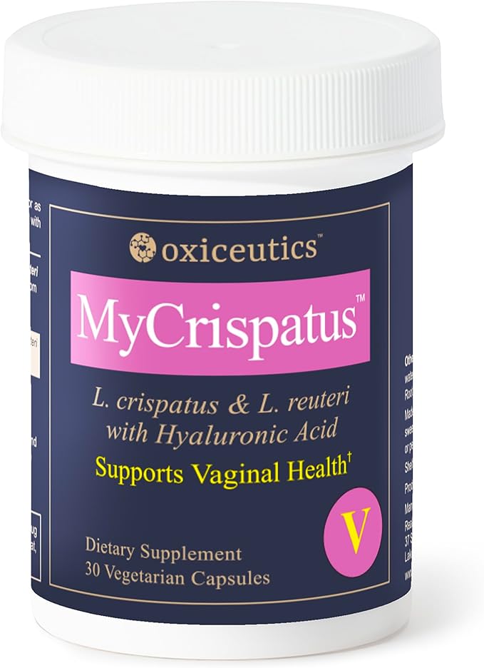 MyCrispatus™ Probiotic – High CFU L. crispatus + L. reuteri LRDR™ + Hyaluronic Acid – by Dr. William Davis – Dual Use: Oral &amp Fermented Dairy – 30 Veg Capsules