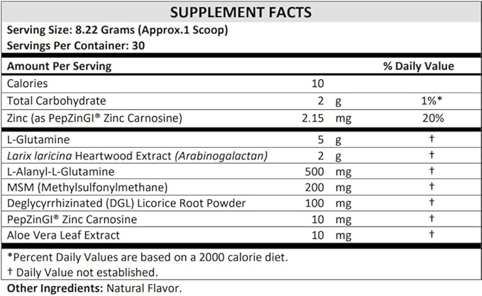 Healthy Gut Vegan Formula | with L-Glutamine and Clinically Proven ingredients | Supports Gut Permeability gastrointestinal Support Helps Alleviate Stomach discomfort and Boost Immunity*