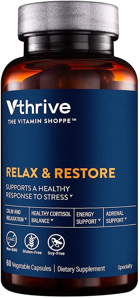 Relax and Restore - Supports a Healthy Response to Stress (60 Vegetarian Capsules)