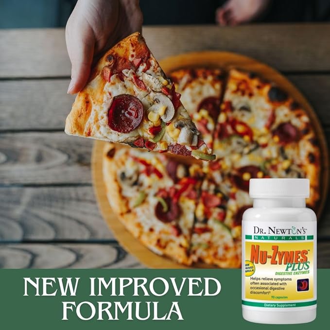 Dr. Newton's Naturals Nu-Zymes Plus Digestive Enzymes 90 Vegetarian Capsules