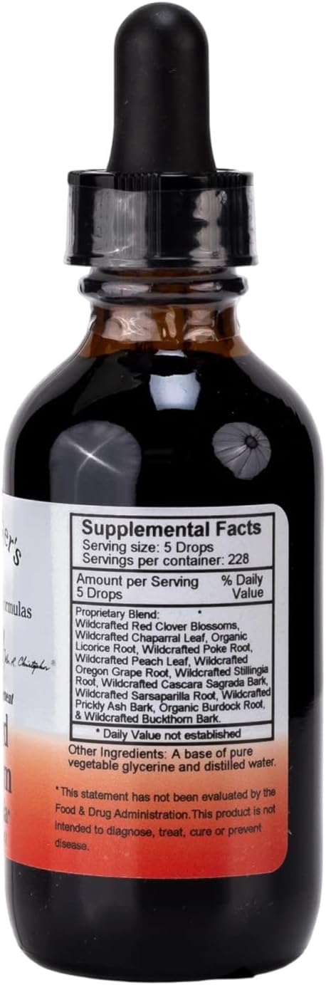 Christopher's Original Formulas Blood Stream Formula 2 oz Glycerine Extract - Natural Herbal Blend - Pack of 2