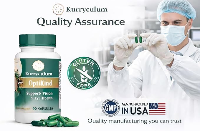 Optikind Best Eye Vitamins for Blurry Vision.Eye Health Supplements for Adults with Lutein for Macular Health Eye Vision Eye Strain and Fatigue.with Zinc and Vitamin A for Support