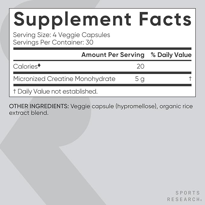 Sports Research® Supplements Pack - Creatine Monohydrate Capsules + Triple Strength Omega 3 Fish Oil + Multi Collagen Peptides (Type I II III V X) Enhanced with Hyaluronic Acid &amp Vitamin C