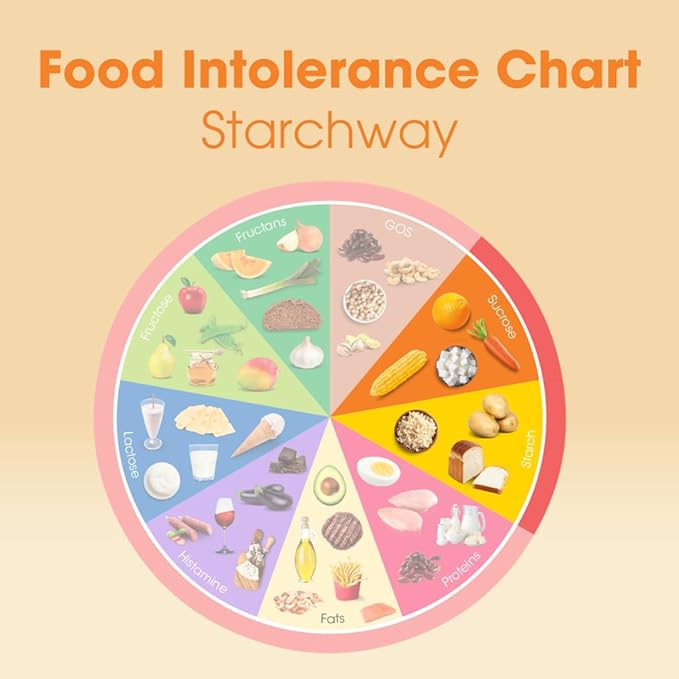 Intoleran Starchway Digestive Enzymes - 150 Capsules Supplement for Starch &amp Sucrose | Helps Digest Sugars &amp Starchy Foods | Invertase &amp Gluco-Amylase Enzymes | Pure &amp Vegan | Low FODM