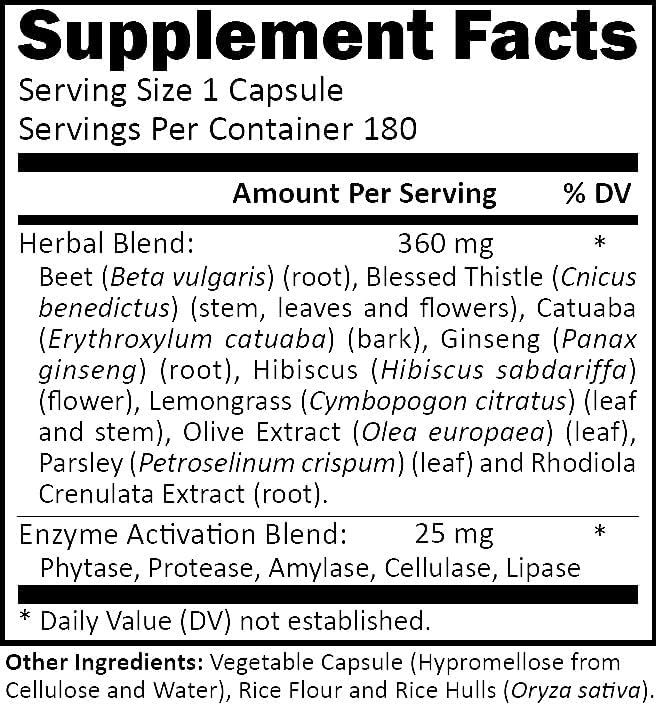 Thyroid System 180 caps.