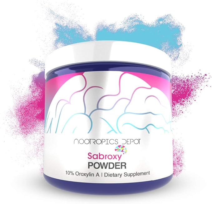Nootropics Depot Sabroxy® Oroxylin-A Powder | 30 Grams | Minimum 10% Oroxylin-A | Oroxylum indicum | May Help Promote Focus &amp Motivation | May Help Promote Cognitive Function