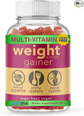 Gainer for Women | 10 clinically Studied Ingredients | Plant Based Vegan Strawberry Flavor | Packaging May Vary | Sugar Free 60 Gummies