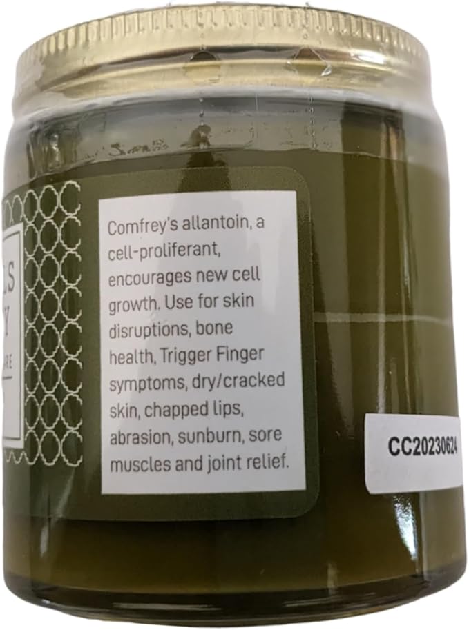 Catskills Comfrey ~ Oil Pulling 4oz: Organic MCT and Greek Olive Oils Infused with Comfrey Calendula Yarrow and Matcha Green Tea (Ceremonial Grade) Concentrated (DILUTE 1:1 MCT Oil)