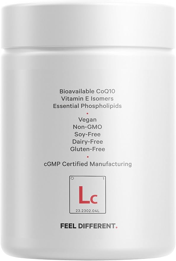 Codeage Liposomal CoQ10 Max Supplement - 250 mg Coenzyme Q10 with Vitamin E Isomers Tocopherols - 2-Month Supply - 1 Capsule Per Serving - Liposomal Delivery - Non-GMO Gluten-Free - 60 Capsules