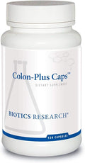 BIOTICS RESEARCH Colon Plus Caps Fiber Capsule Digestive Health Soluble Insoluble Fiber Laxative Relieve Constipation Regularity Heart Health Microbial Balance Gut Flora 120 Capsules