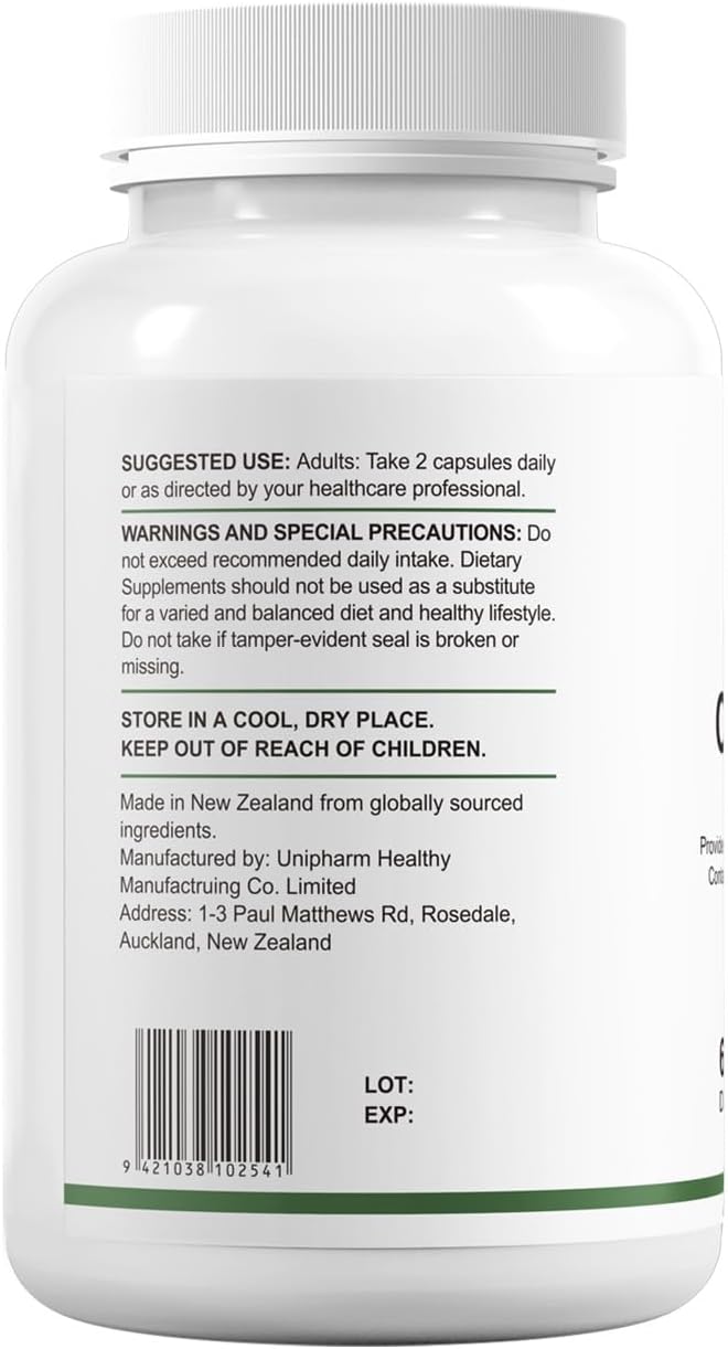 HUJ BIO CARDIOONE - 14 in 1 Formula with Nattokinase L-Arginine L-Citrulline &amp Black Garlic Extract - Vascular Health Circulation and Blood Flow Support - 60 Capsules