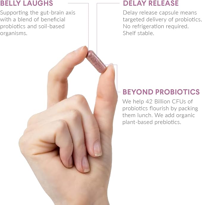 Nutritional Roots - Probiotics + - Soil-Based Organisms Probiotics Prebiotics - Digestive Enzymes - Delay Release - Dietary Supplement - 1 Month Supply - 30 Capsules