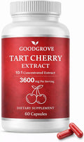 Good Grove Tart Cherry Extract Capsules Tart Cherry Extract 3600 mg 10:1 Vegan Non-GMO Dietary Supplement 60 Capsules