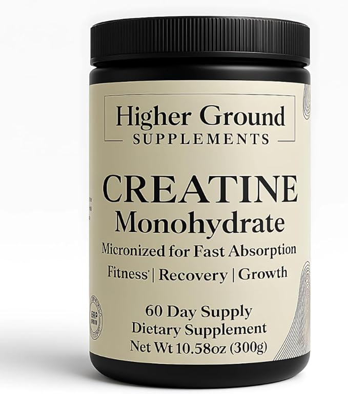 Micronized Creatine Monohydrate Powder – Unflavored No Fillers or Additives – 5g Per Serving – 60 Servings – Muscle Strength &amp Recovery – GMP Certified