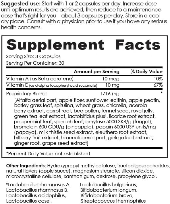 Endobiotics Gut Support Supplement - Rich Blend of Eight Beneficial Bacteria for Optimal Digestive Health-90 Capsules 2pk