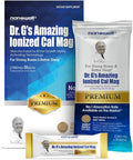 Dr. G's Amazing Ionized Cal Mag 2860mg (Premium) - Bone Strength and Bone Health Supplement with Ionized Calcium &amp Magnesium Powder Stick Packs - 30 Sticks x 1 Pack (30 Count)