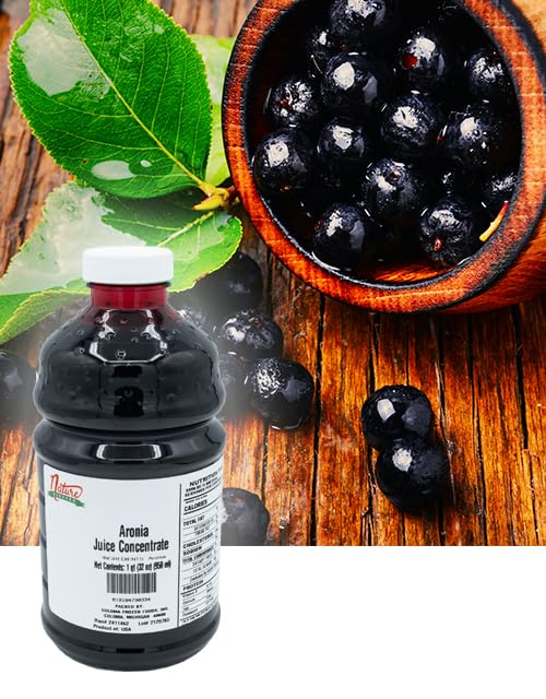 Nature Blessed 100% Aronia Berry Juice Concentrate - 2 Quarts (2/32 fl oz bottles) Applications: Excellent for Home Wine Making Home Brewing Distilling Ale Smoothies Making Jelly