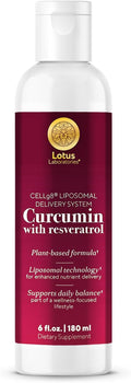 Liposomal Turmeric Curcumin with Resveratrol Liquid for Joint Support Inflammation &amp Healthy Aging – Fast-Acting Curcumin Complex with CELLg8 High Absorption Vegan Non-GMO – 30 Servings 6 fl