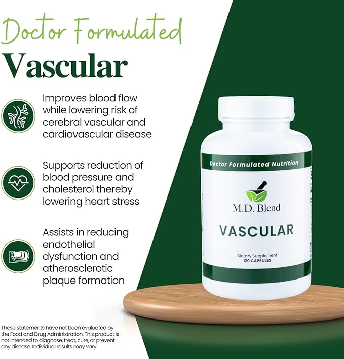Neuropathy + Vascular Supplement Bundle Nerve &amp Circulation Wellness Formula with Alpha Lipoic Acid Acetyl L-Carnitine Garlic &amp L-Arginine Nerve Support &amp Nitric Oxide Circulation Caps
