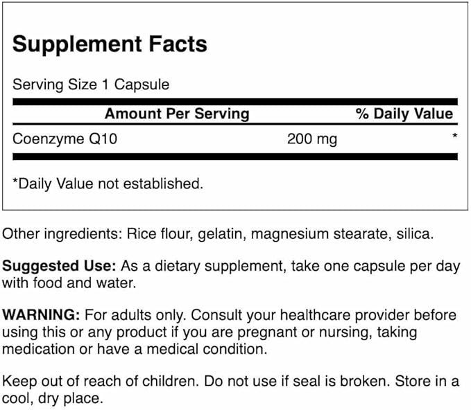 Swanson Coq10 200 200 Milligrams 30 Capsules (2 Pack)