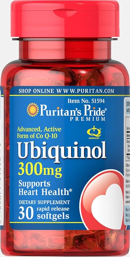 Puritan's Pride Ubiquinol 300 mg Softgels 30 Count