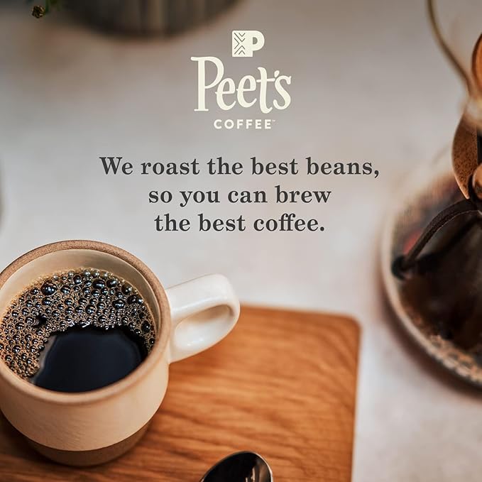 Peet's Coffee Medium and Dark Roast Keurig K-Cup Pods Bundle - Café Domingo 54 Count and Major Dickason's Blend 75 Count